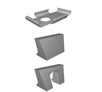 Remote Control Wall Mount Holder for MCZ Pellet Stove No-Drill Installation