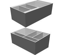 Remote Control Wall Mount Holder Set of 2 - Universal Adjustable Storage