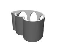 Remote Control Wall Mount with Cloud Design - Decorative Media Device Holder