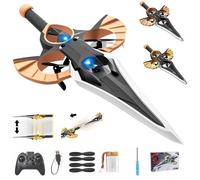 Remote Flying Sword, Controllo Manuale Della spada Volante, Capriola Acrobatica a 360°, Sollevamento con un Solo Pulsante, Regolazione a tre Velocità, Aliante RC Leggero e Facile da Pilotare (A-01)