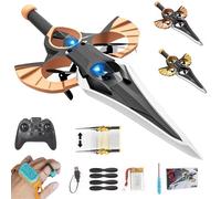 Remote Flying Sword, Controllo Manuale Della spada Volante, Capriola Acrobatica a 360°, Sollevamento con un Solo Pulsante, Regolazione a tre Velocità, Aliante RC Leggero e Facile da Pilotare (A-03)