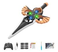 Remote Flying Sword, Flying Sword Rc Glider, 2025 New Stunt Remote-Controlled, 3-Speed Control, 360-Degree Stunt Roll, Easy to Fly Remotes Control Plane for Teens (1Battery,Bronze-Handle Type)
