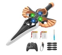 Remote Flying Sword, Flying Sword Rc Glider, 3-Speed Control, Lightweight Easy To Fly Rc Glider, Gift for Adults Or Teens (Bronze(Remote control),Battery*2)
