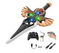 Remote Flying Sword, Flying Sword Rc Glider, 3-Speed Control, Lightweight Easy To Fly Rc Glider, Gift for Adults Or Teens (Bronze(Dual control),Battery*1)