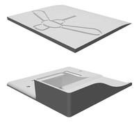 Remote Holder for Fan Control - Wall Mount Light Switch Plate Storage Solution