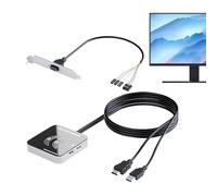 Remote PC Power Switch, Power Switch for Desktop Computer Host Button, Universal Desktop Computer Parts with USB3.0/USB2.0 for Company, Hotel, Internet Cafe