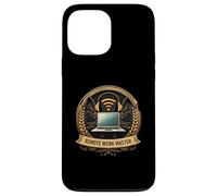 Remote Working Master Badge Laptop Wifi Design Custodia per iPhone 13 Pro Max