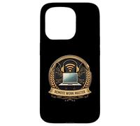 Remote Working Master Badge Laptop Wifi Design Custodia per iPhone 15 Pro