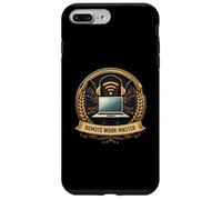 Remote Working Master Badge Laptop Wifi Design Custodia per iPhone 7 Plus/8 Plus