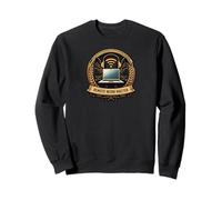 Remote Working Master Badge Laptop Wifi Design Felpa
