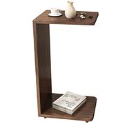 Removable Coffee Table Home Coffee Table Living Room Zen Tea Table Bedside Cabinet with Wheels Double Storage (Color : A, Size : 65x35.8x28cm)