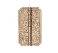 Removable Hinge Vintage Brass Surface Mounted Antique PatternHardware 1Pcs(Yellow)