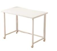 Removable Laptop Table Portable Office Desk Home Office Removable Table Mobile Sturdy Laptop Desk End Bed Sofa Couch Coffee Table Rolling Shaped Writing Computer Workstation For Home Office(White 80cm