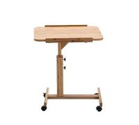 Removable Laptop Table Portable Office Desk Home Office Removable Table Mobile Sturdy Laptop Desk End Bed Sofa Couch Coffee Table Rolling Shaped Writing Computer Workstation For Home Office(Brown 2)