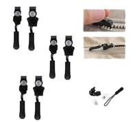 Removable Universal Zipper Repaire, Instant Zipper Fix Sliding Teeth Screw Head, Universal Zipper Repair Replacement,No Sewing Required, Jackets, Luggage, Zipper Removable Rescue (6, S+M+L)