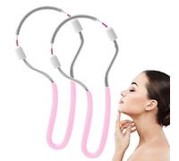 Remover dei peli del viso da donna di Sightfelt, pelo primaverile in acciaio inossidabile per il viso, epilatore di mira per le donne (2pcs-A)