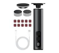 Remover del callo del piede elettrico, rimozione callo elettrico per i piedi | scrubber di levigatrice portatile | Rotazione a 360 gradi, trimmer di mais con dischi di carta vetrata per i calli de