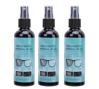 Remover di Graffi di Vetro, Lietaggio Occhiale per Occhiali da 3 Pezzi da 100 Ml Lenti Graffi Remover Riparazione Lente Glacciazione Glargo Strama Scolatura Spray per Rimozione Graffio Spray