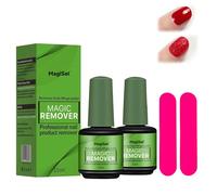 Remover Solvente Per Smalto Semipermanente, 2 Pezzi Gel Polish, Remover Semipermanente, Solvente Per Smalto, Rimuovi Semipermanente in 3-5 Minuti, Non Irritante