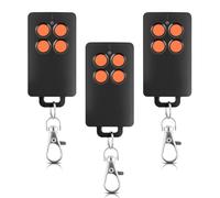 Remplacement pour SCS Sentinel AAM0121 - Télécommande de Portail 4 Canaux à Code Tournant, 433 MHz, Portée 50 m, Sécurité Renforcée, Compatible Motorisations Portail (arancione, 3 pièces)