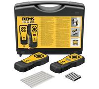 REMS Detect B 182100 R5 - Set (dispositivo di localizzazione del punto centrale, navigazione acustica e ottica, tecnologia LED, punta di allineamento e posizionamento, in valigetta stabile)