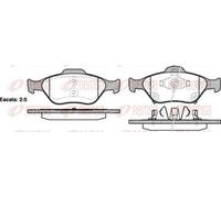 REMSA 0766.12 Kit pastiglie freni Anteriore per TOYOTA Yaris Schrägheck (P9)