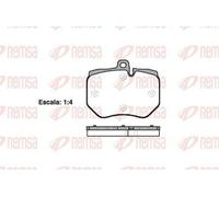 REMSA 1400.00 Kit pastiglie freni Anteriore per AUDI Q7 (4LB)