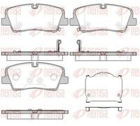 REMSA 1687.00 Kit pastiglie freni Posteriore per HYUNDAI H350 Kasten H350 Bus