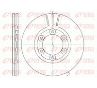 REMSA 2X Dischi Freno Anteriori Ø261Mm Ventilati Per KIA K2700 K2500 SD