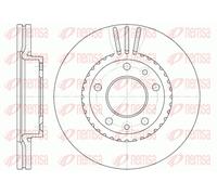 REMSA 2x Disco Freni Anteriore Ø273.8mm Ventilato per Kia Carnival II GQ Up