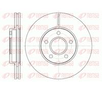REMSA 2x Disco Freni Anteriore Ø277.9mm Ventilato per Ford Transit Collegare