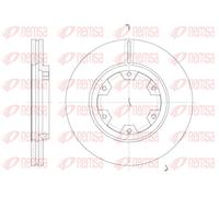 REMSA 2x Disco Freni Anteriore Ø277 MM Ventilato per Nissan Pick-Up D22 2.5 Td