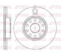 REMSA 2x Disco Freni Anteriore Ø281 MM Ventilato per Lancia kappa 838A 2.0