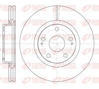 REMSA 2x Disco Freni Anteriore Ø295 MM per Toyota Verso _R2_ 1.8 1.6 D-4D