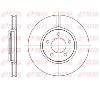 REMSA 2x Disco Freni Anteriore Ø302 MM Ventilato per Chrysler Voyager IV Rg 2.8