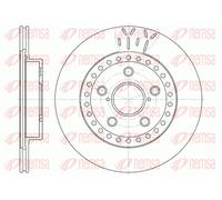 REMSA 2x Disco Freni Anteriore Ø302mm Ventilato per Toyota Rav 4 I A1 SXA1