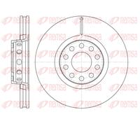 REMSA 2x Disco Freni Anteriore Ø314mm Ventilato per Audi A6 Allroad VW Passat