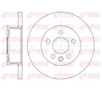 REMSA 2X Disco Freno Ø282Mm Anteriore Completo Per VW Transporter IV Bus 2.5 TDI