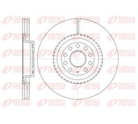 REMSA 2x Disco Freno Ø345mm Frontale Ventilato per VW Golf VI 1.4 Passat Variant