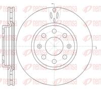 REMSA 2X Disco Freno Anteriore Ø257.2 Mm Ventilato Per Opel Corsa D S07 1.2 1.4