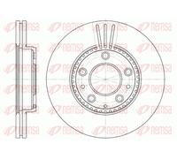 REMSA 2X Disco Freno Anteriore Ø282.8Mm Ventilato Per Mazda 6 Hatchback GG GY