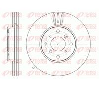 REMSA 2X Disco Freno Anteriore Ø282Mm Ventilato Per Honda Accord VI CK CG CH CF8