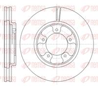 REMSA 2X Disco Freno Anteriore Ø285 Mm Ventilato Per Toyota Hiace III Wagon LH1
