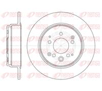 REMSA 2x Disco Freno Posteriore Ø281.8 MM Pieno per Honda Cr-V II Rd _ 2.0