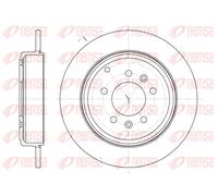 REMSA 2X Disco Freno Posteriore Ø289.8Mm Completo Per Peugeot 607 9D 9U