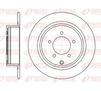 REMSA 2X Disco Freno Posteriore Ø302 Mm Per Mitsubishi ASX GA_W_ 1.6 MIVEC 2.0I