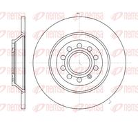 REMSA 2X Disco Freno Posteriore Ø302 Mm Voll Per Audi A6 Allroad 4FH C6 3.0 TDI