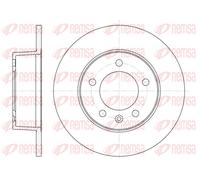 REMSA 2x Disco Freno Posteriore Ø304.7mm Pieno per Renault Master II Box Fd 2.5