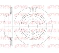 REMSA 2x Disco Freno Posteriore Ø314mm Ventilato per VW Vans V Bus 7HB 7HJ