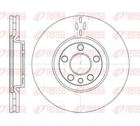 REMSA 2x Disco Frontale Ø285mm Ventilato per Mercedes Sl Peugeot 807 R129 e .